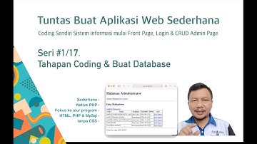 Seri #1. Tahapan Coding & buat database [Tuntas Buat Aplikasi Web Sederhana]