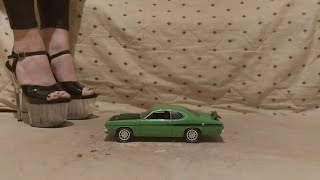 Giantess crush toy car - Dodge demon 1:18