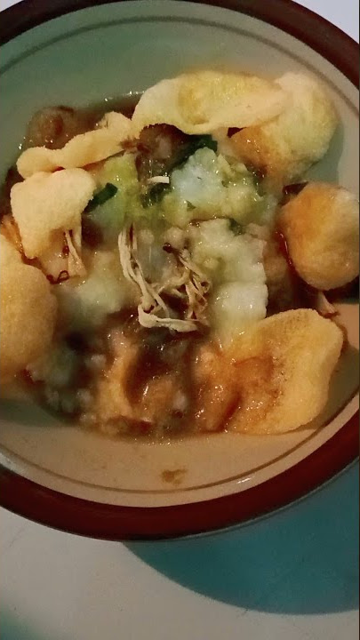 sarapan bubur ayam |segini cuma 3 ribu? ternyata enak, kenyang pula😁 #shorts