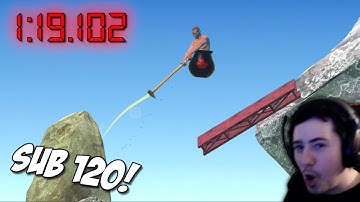 Getting Over It Speedrun In 1:19 - Sub 1:20!