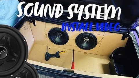 [VL TURBO] Sound System Boot Install Part 1