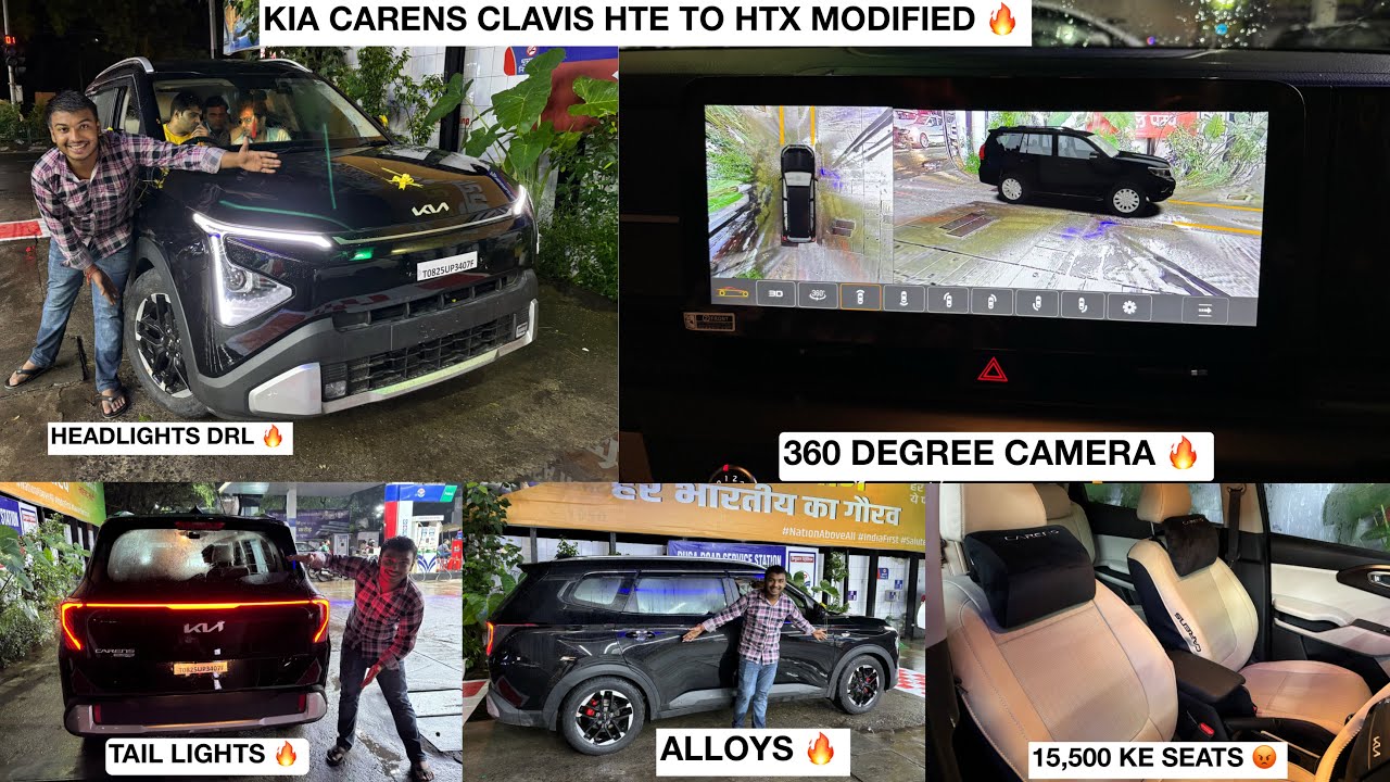 Kia Carens Clavis HTE Modified✅carens clavis modified✅kia carens clavis accessories✅kia carens hte