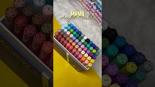 MKMK Acrylic Markers ✨ #acrylicmarker #art #coloriage #unboxing #swatches #coloring #unboxingvideo