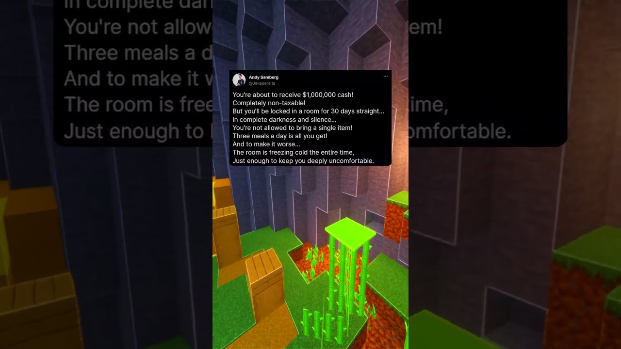 Can You Survive A Dark Room For $1M...