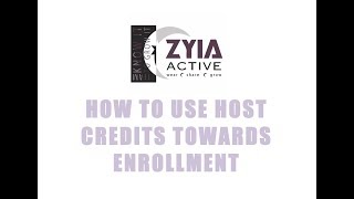 HOW TO USE HOST CREDITS TOWARDS ENROLLMENT