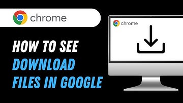 How to see download files in Google