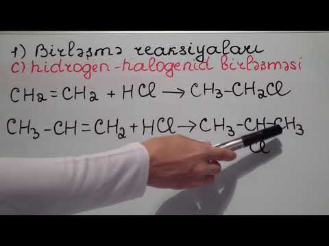 Alkenlərin kimyəvi xassələri 1 ( birləşmə reaksiyaları)