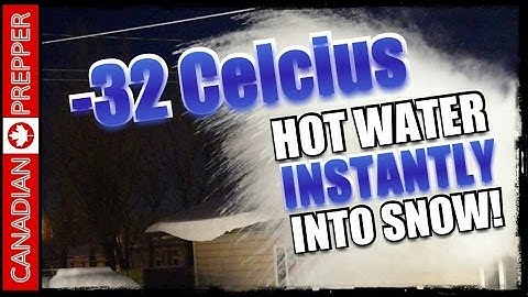 -32 °C Making Snow with Boiling Water in Slow MO! Mpemba effect