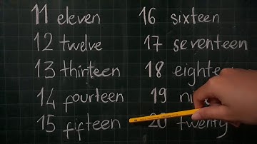 Đếm Số Tiếng Anh | Count Number 11 To 20 | English For Future