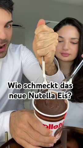 Anzeige | ich durfte das neue Nutella Eis probieren. Wie schmeckts?! 😍 #nutella #nutellaeis #eis