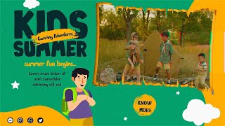 Kids Summer Camp Slideshow After Effects Templates