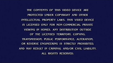 Paramount Home Entertainment (Warning Screen; HD)