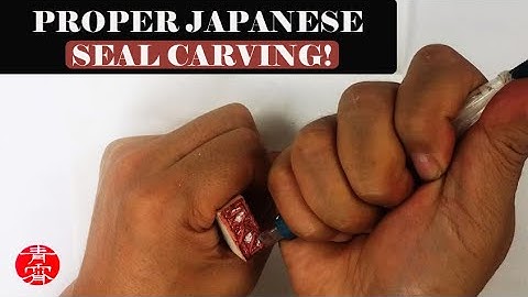 Beginner Stone Seal Carving Lesson はんこレッスン