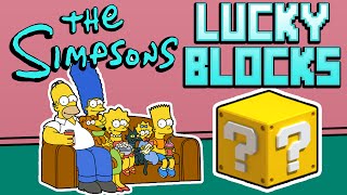 Minecraft LUCKY BLOCK SIMPSONS PVP CHALLENGE #1 with The Pack (Minecraft Lucky Block Mod)