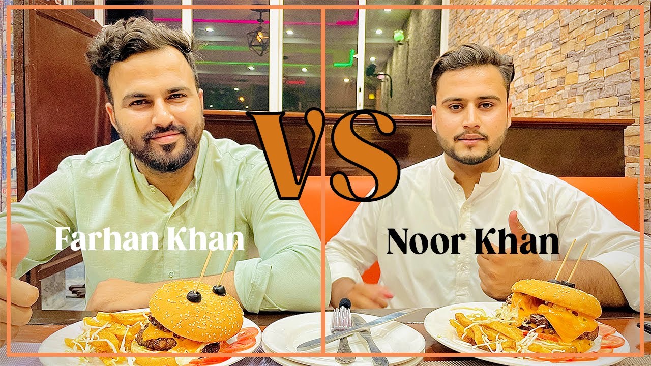 1 minute burger challenge on AG Steak with Farhan Khan| Foodie Noor| 