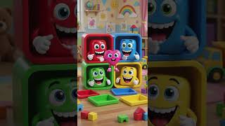 Color Learning Adventure with Funny Toy Blocks 🌈 | Kids Educational Animation #3danimation #shorts