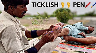 ASMR FEET TICKLISH MASSAGE MEN ( WITH DIFFERENT TOOLS) | FOOT REFLEXOLOGY | LEG MASSAGE PAIN RELIEF
