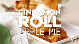 Cinnamon Roll Apple Pie