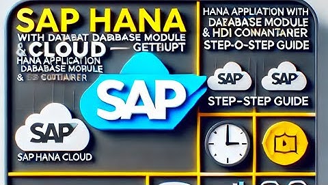 Part 1)SAP HANA Cloud: HANA Application with Database Module & HDIContainer Setup Step-by-Step Guide