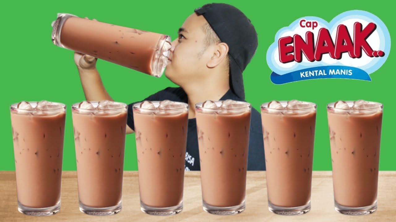 MUKBANG MINUMAN SEGAR DINGIN ASMR SUSU COKLAT