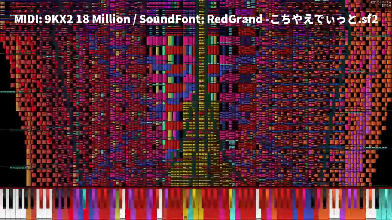 [Black MIDI/SoundFont Review] 9KX2 18 Million NO LAG YouTube