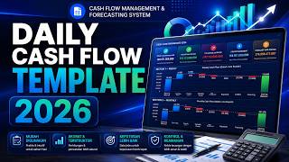Daily Cash Flow Template 2026 | Professional Cash Flow Monitoring System
