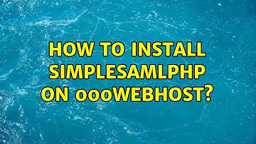 How to install SimpleSAMLPHP on 000webhost?