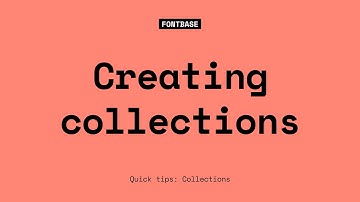 Creating Collections