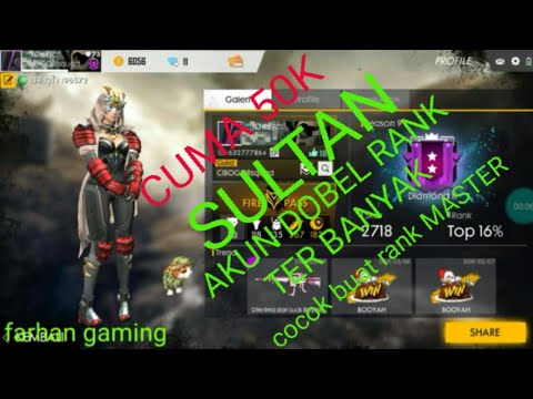 Jual Akun Free Fire Sultan Termurah Cuma 50 K Cocok Buat