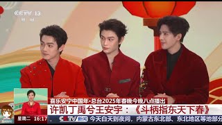 250128 许凯丁禹兮王安宇春晚采访 #春晚节目单