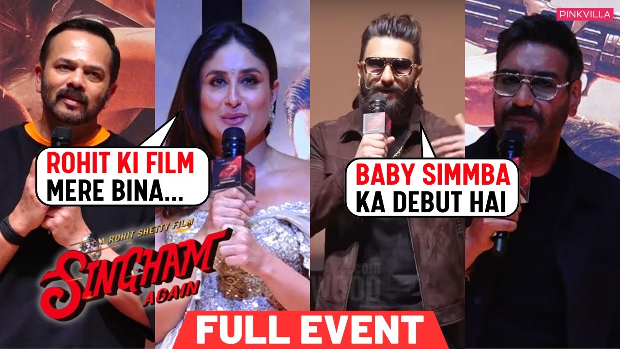 Singham Again Trailer Launch FULL Event | Ajay Devgn, Kareena Kapoor, Ranveer Singh, Rohit Shetty