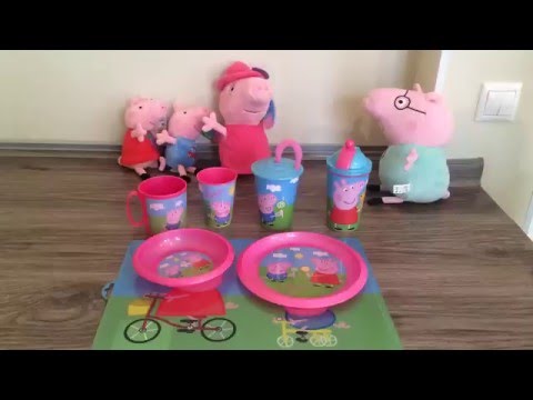 Посуда пластиковая, Свинка Пеппа Посуда пластиковая, Свинка Пеппа