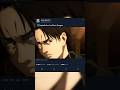 ⚔️Captain Levi vs Eren Yeager #aot #shortsfeed #trend #trending