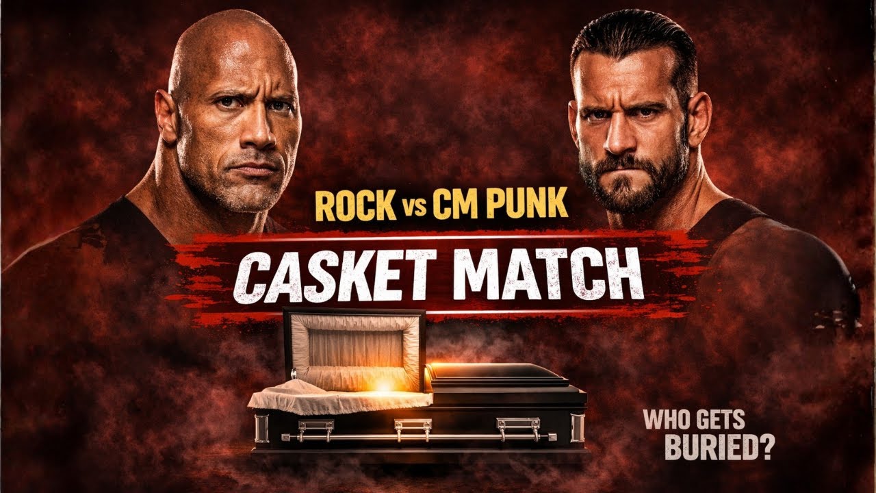 The Rock vs CM Punk CASKET MATCH | WWE 2K25 