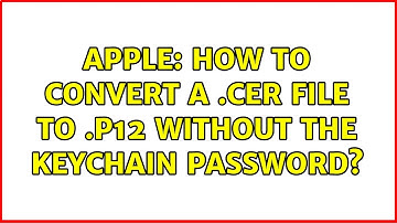 Apple: How to convert a .cer file to .p12 without the keychain password?