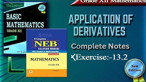 "The Ultimate Guide to Differential Exercise 13.2: Class 12 Notes"