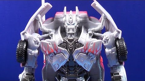 TRANSFORMERS 4 AGE OF EXTINCTION SMASH & CHANGE SILVER KNIGHT OPTIMUS PRIME TOY REVIEW