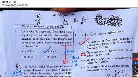 NEET 2023 | Answer Key | Solutions | Physics