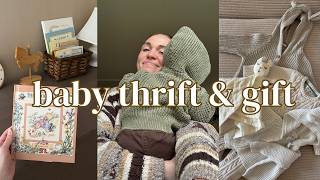 Thrifting my subscriber's baby wishlist! || earth tones, natural fibers, bunny theme