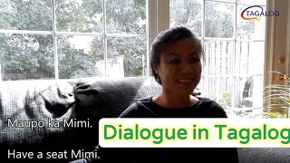 Dialogue in Tagalog: Pagtanggap ng Bisita / Receiving Guests, Tagalog and English subtitles