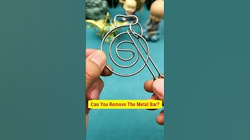 IQ Test : Can You Remove The Metal Bar? #puzzle #iq #iqtest