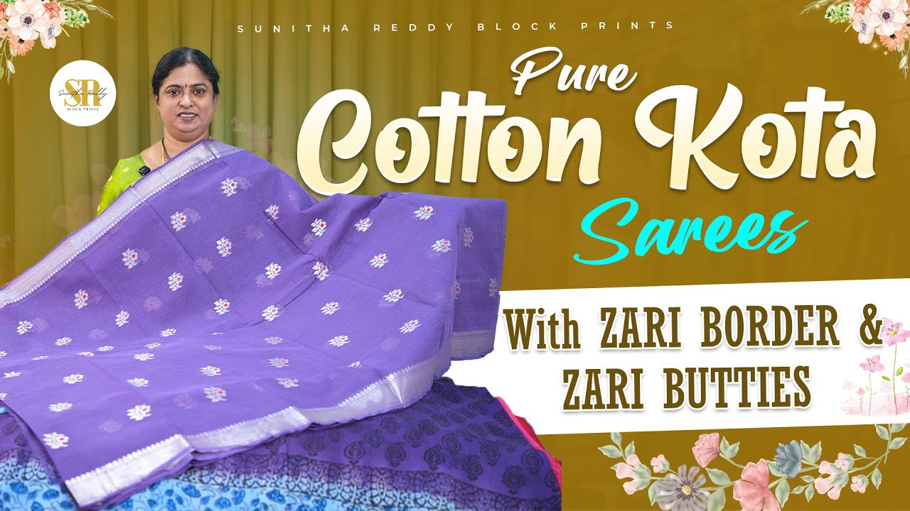 Handloom Pure Cotton Kota Sarees | New Collection | Jejis Vlogs