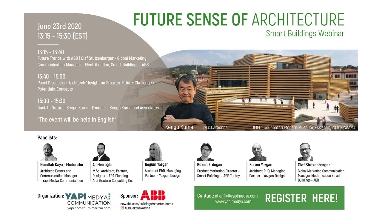 Future Sense of Architecture – Smart Buildings Webinar - Smart Home and Hotel Future Sense of Architecture – Smart Buildings Webinar