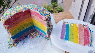 Torte Ylber per Ditelindjen e djalit tim,Reinbow cake,Regenbogen Torte