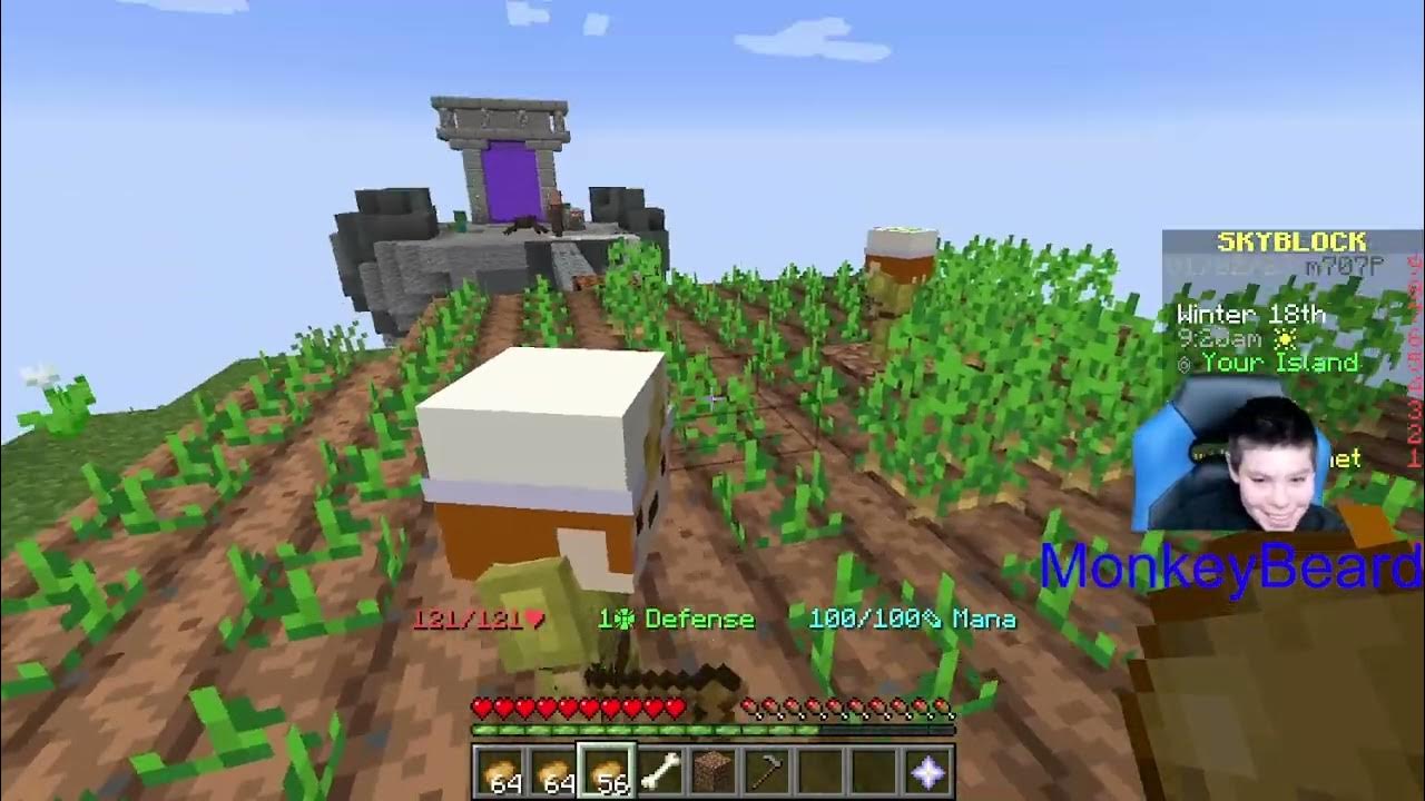 How to Farm Potatoes & More in Hypixel Skyblock Ep3 YouTube