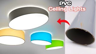 How To Make A Wall Lamp House Interior Home Decoration 3 Ceiling Lights Sconce Using Pvc Pipe