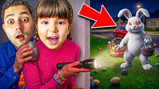 Mi̇la Hakan Bahçede Bunny Gezi̇yor Gi̇zemli̇ Olay Var Evi̇mi̇ze Paskalya Tavşani Geldi̇ 