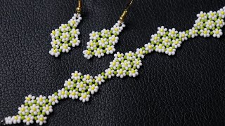 Beaded Daisy Bracelet Tutorial// Flower Bracelet Tutorial// How To Make Beaded Bracelet