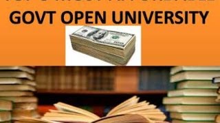 Top 5 affordable open university of india Top 5 affordable open university of india
