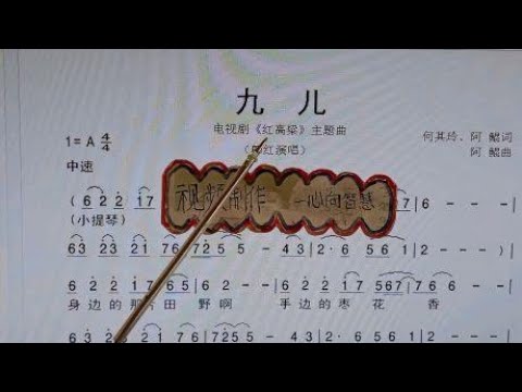 《九儿》看谱听歌，简谱，视唱体会转调效